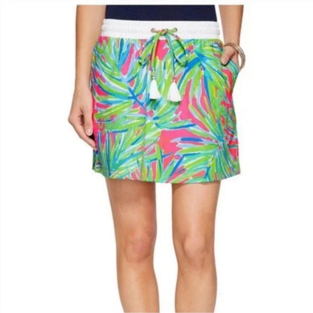 NWOT Lilly Pulitzer Pastel  small pocket Skirt with Drawstring